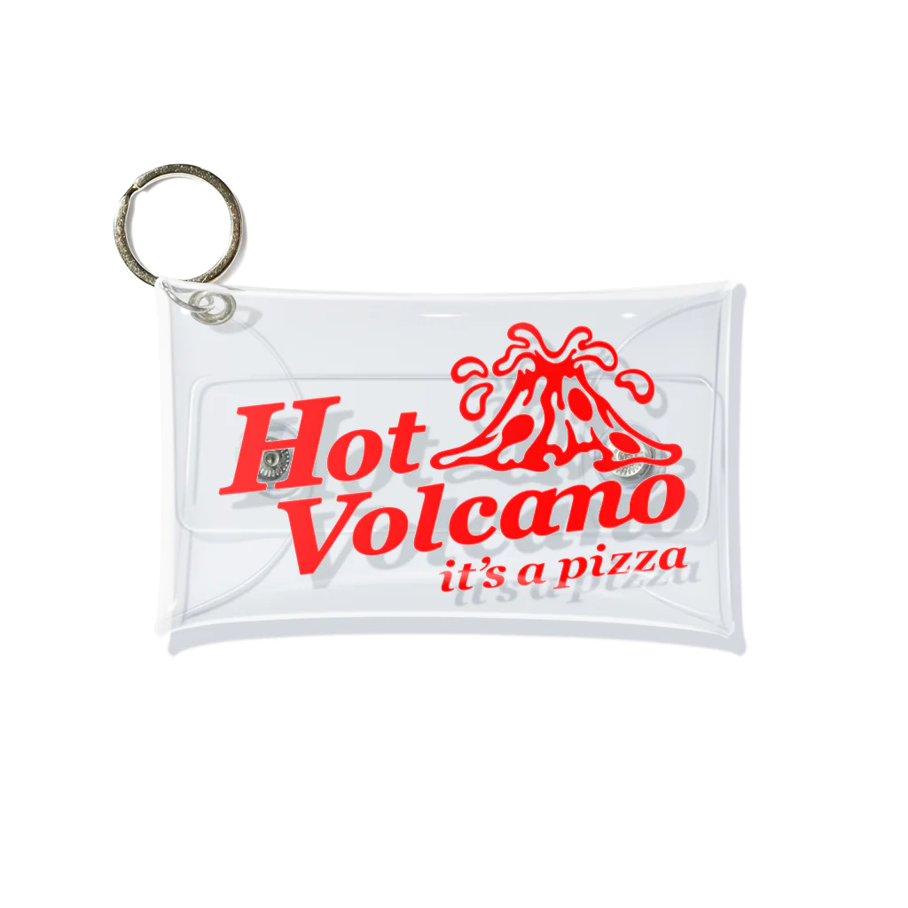 わわわ！デリバリーのHot Volcano ロゴ Mini Clear Multipurpose Case