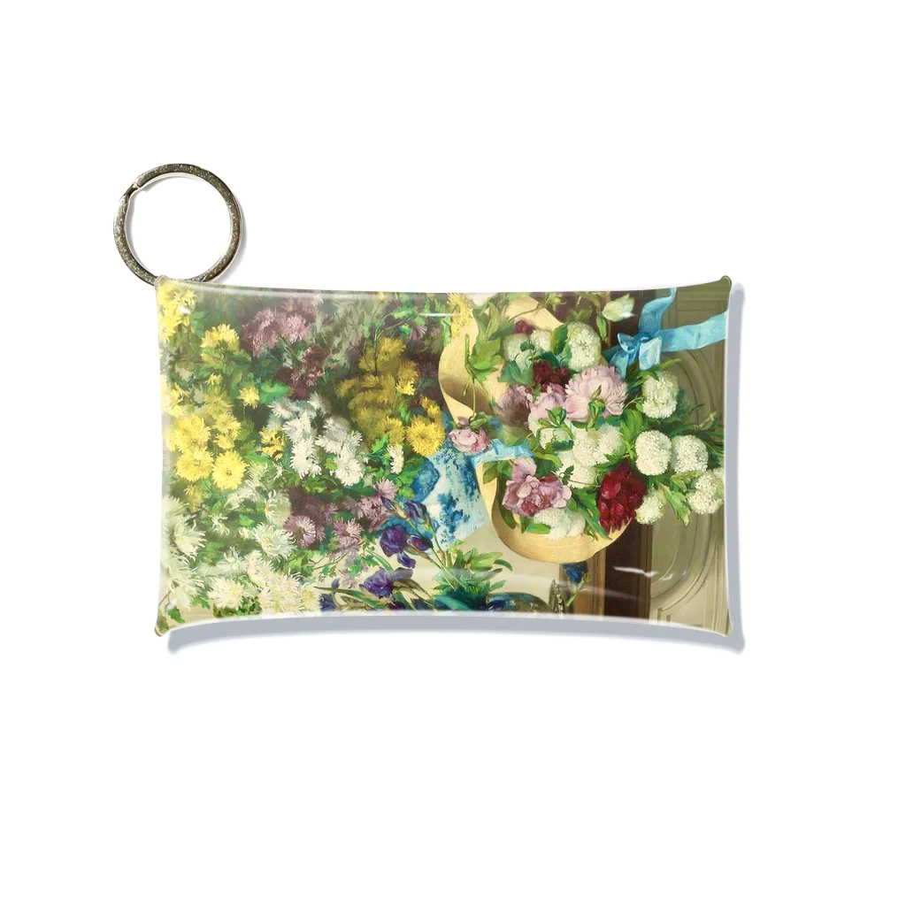 花名画アートグッズのJenny Villebesseyx 《花のある静物》 Mini Clear Multipurpose Case