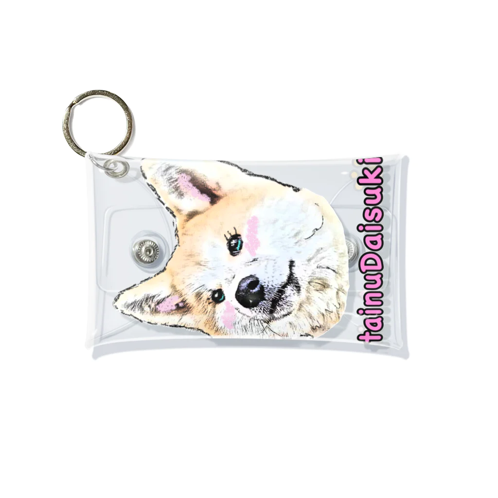 アウトドア大好き秋田犬の◇AkitainuDaisuki◇ Mini Clear Multipurpose Case