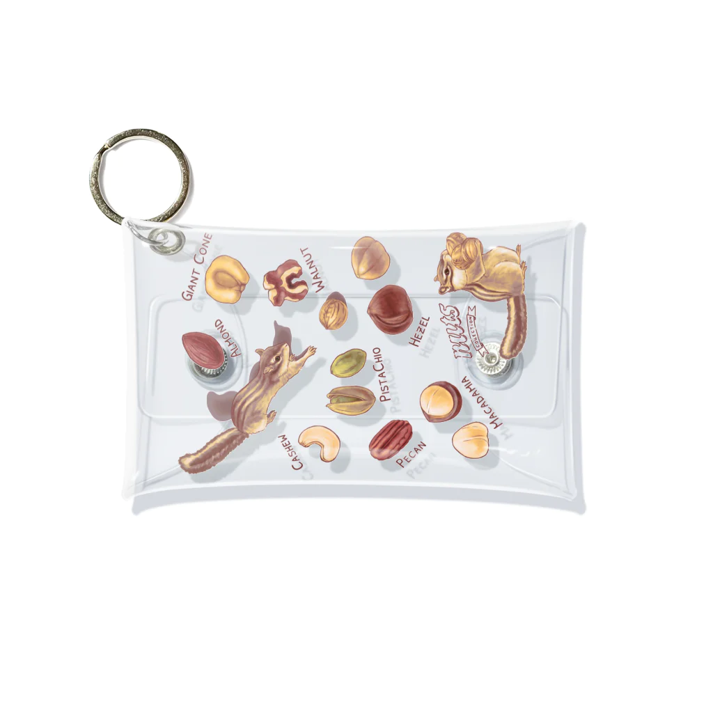 huroshikiのNUTS collection ナッツコレクション Mini Clear Multipurpose Case