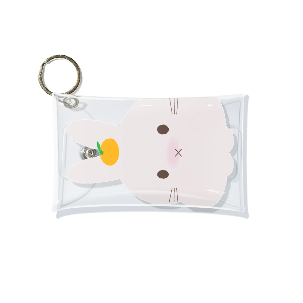 Atelier Pomme verte の鏡餅うさぎ Mini Clear Multipurpose Case