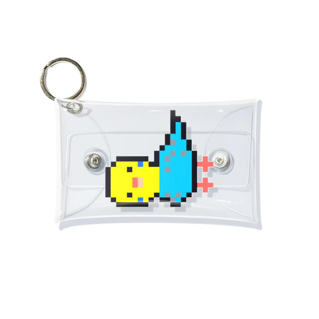 FROG FISH SHOPのことりのチロちゃん〜ドット絵〜 Mini Clear Multipurpose Case