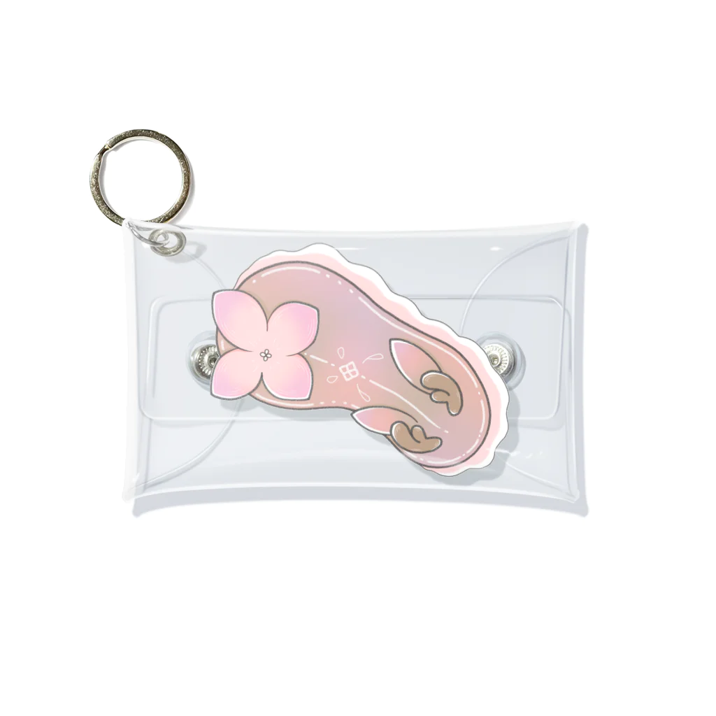 Jackalope Houseのツノアリウサギアジサイモドキウミウシ 桃色ver. Mini Clear Multipurpose Case