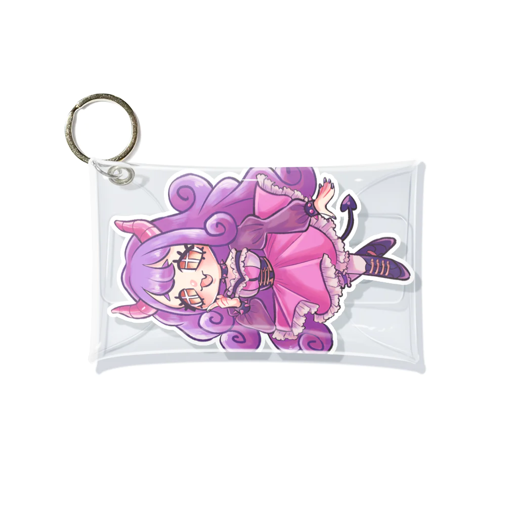 さるのこしかけの小悪魔あく美ちゃん Mini Clear Multipurpose Case