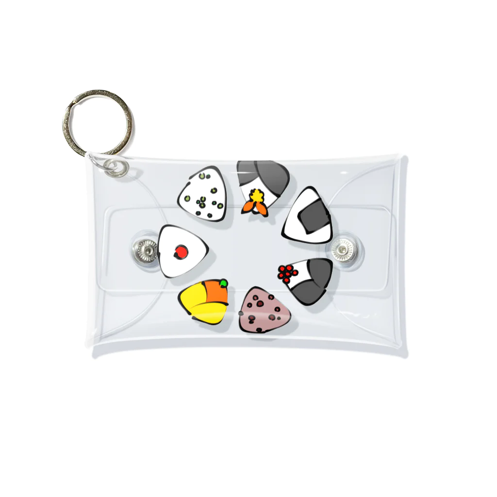 まっくろからすのONIGIRI Mini Clear Multipurpose Case