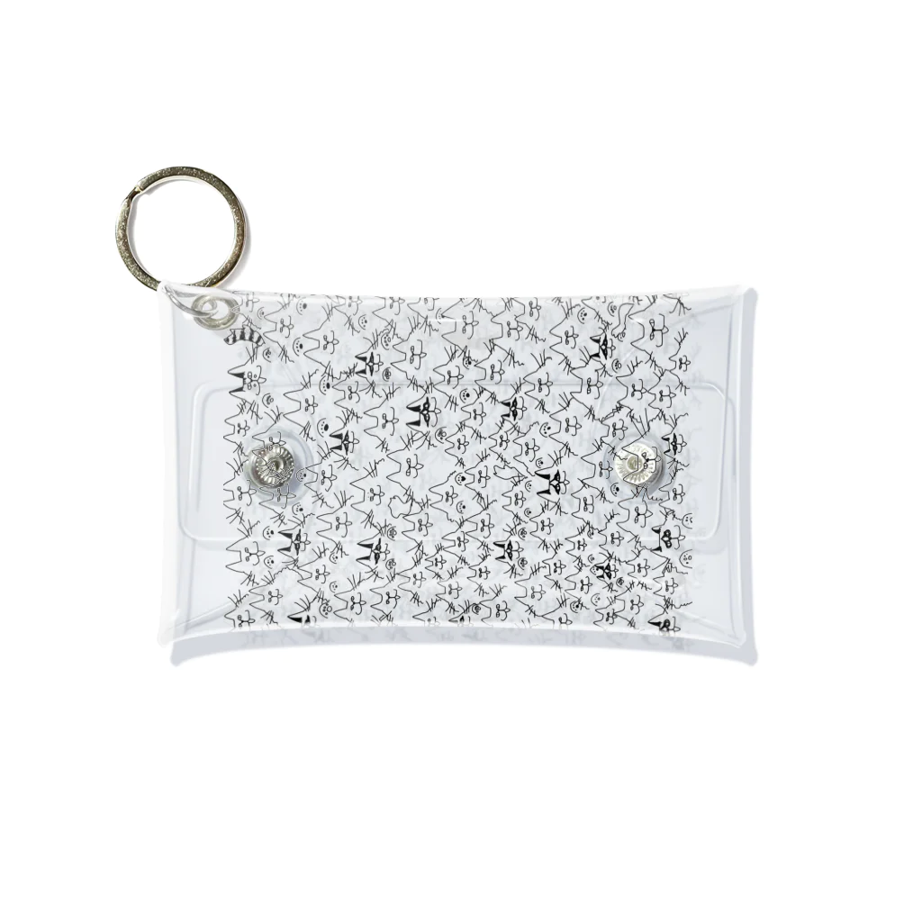 antenna by hiromiyの猫がわらわらいるグッズ Mini Clear Multipurpose Case