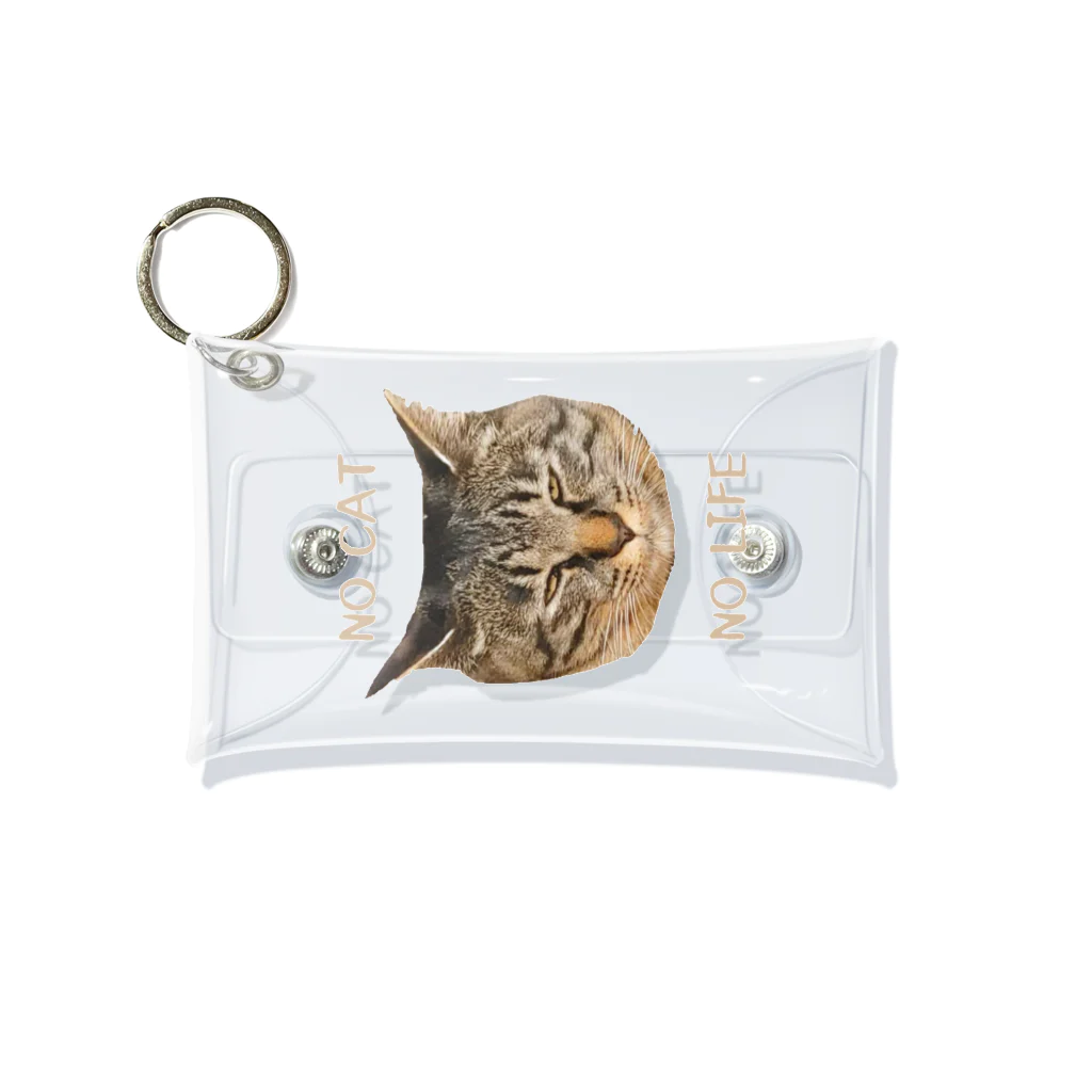 nyanmochi_lifeのNO CAT NO LIFE Mini Clear Multipurpose Case