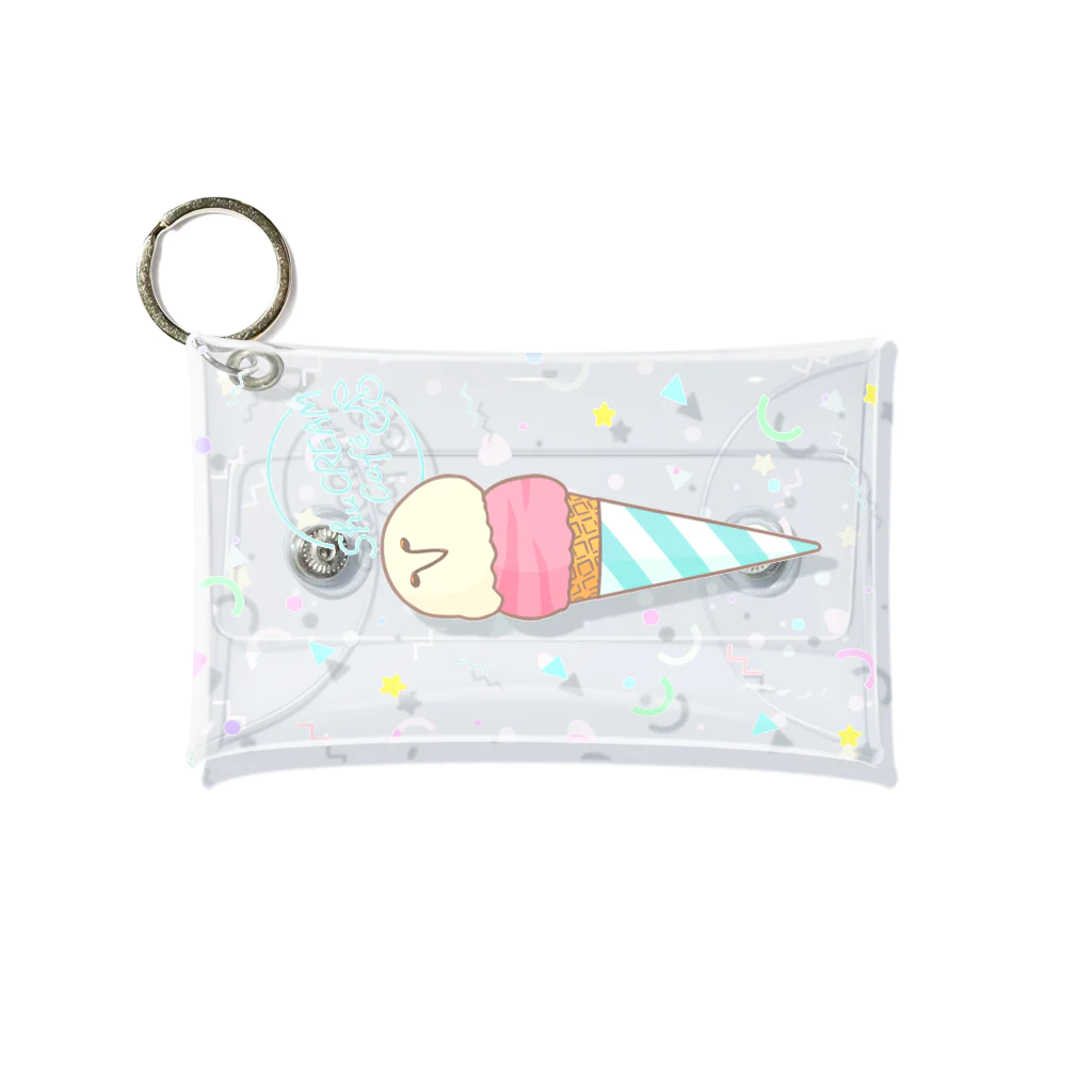 SHOP by bonustraxxのShuCREAM Cafe ハッピーアイスクリーム ミニクリアマルチケース Mini Clear Multipurpose Case