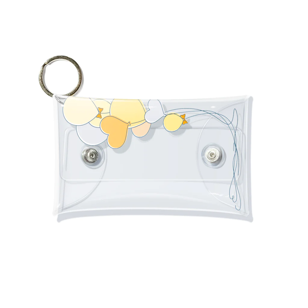 hanaの推し活ショップのyellow balloons Mini Clear Multipurpose Case