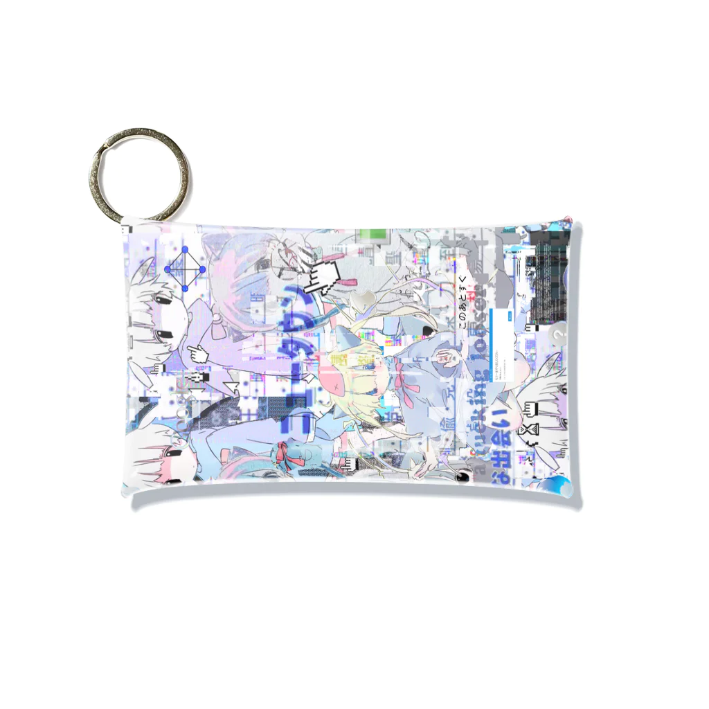 ゆーきんの絵ぐっずのあんしん×リスカちゃん Mini Clear Multipurpose Case