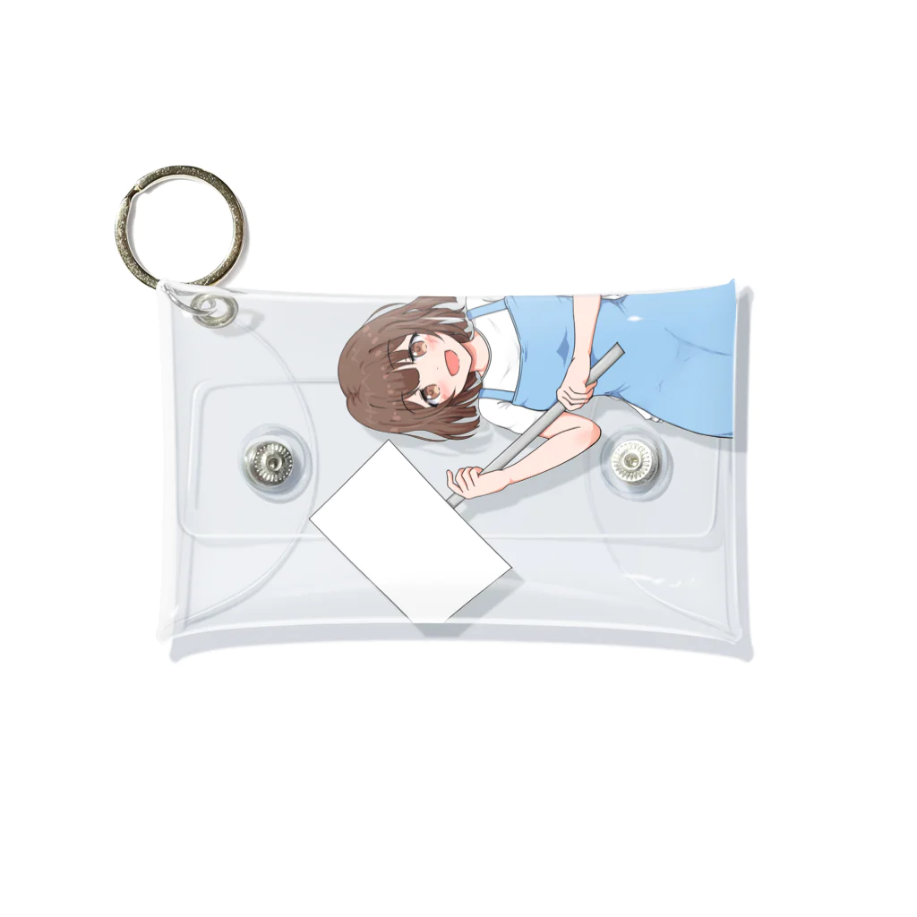 fu-doのボードを持った女の子 Mini Clear Multipurpose Case