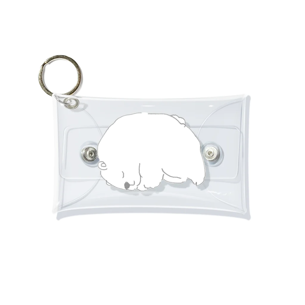 そらうみやさんのぐっすりしろくまちゃん Mini Clear Multipurpose Case