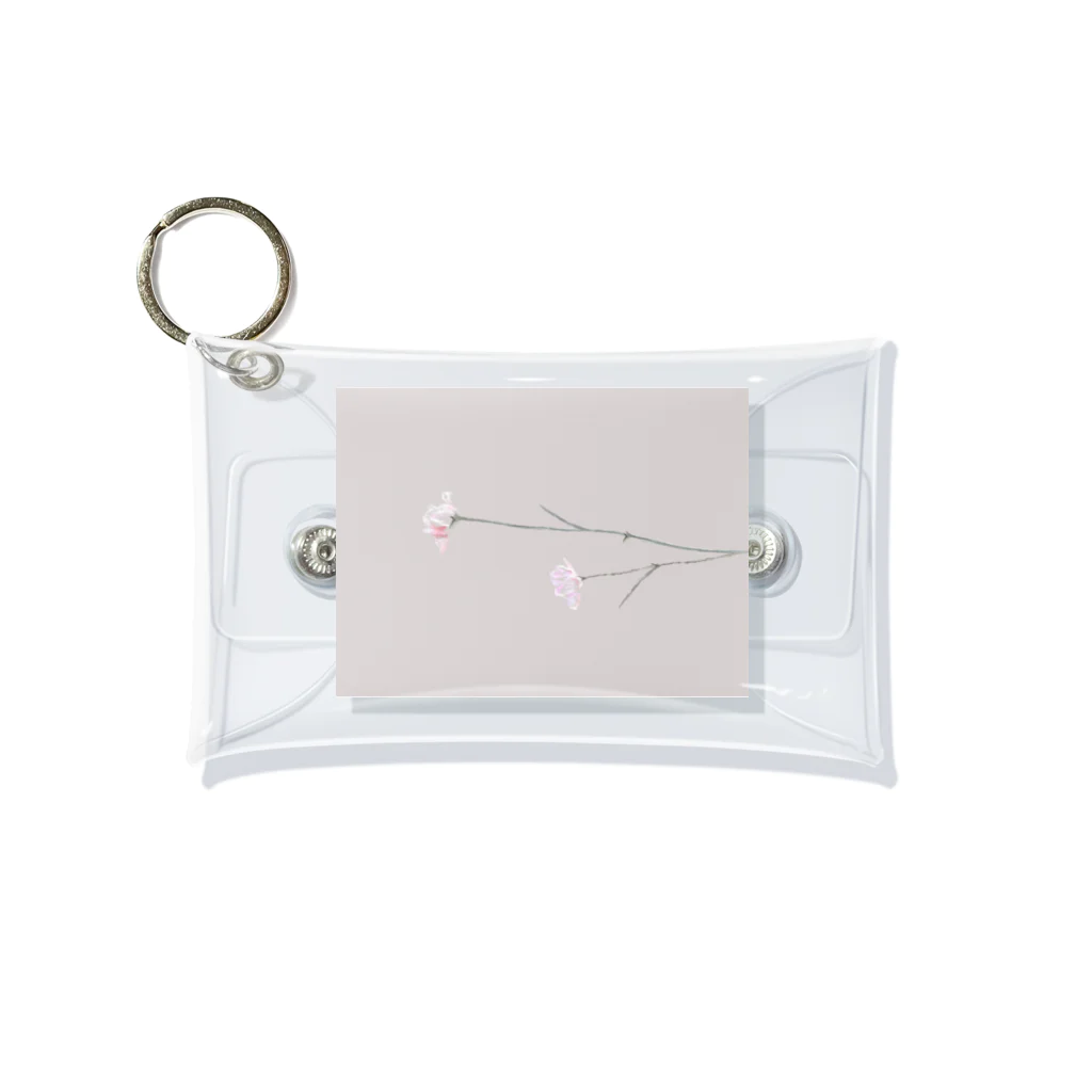 rilybiiのtwo pinkcarnation , sakura milk tea . Mini Clear Multipurpose Case