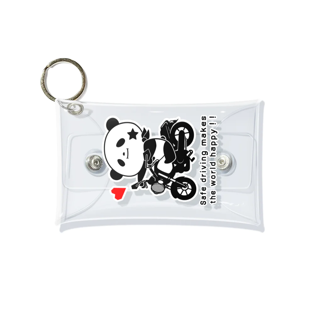 交通安全パンダ協会の安全運転平和パンダ Mini Clear Multipurpose Case