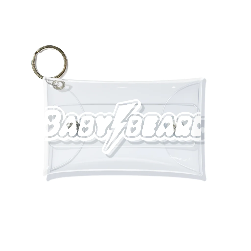 BABYBEARDのBABYBEARD Official LOGO (white) Mini Clear Multipurpose Case