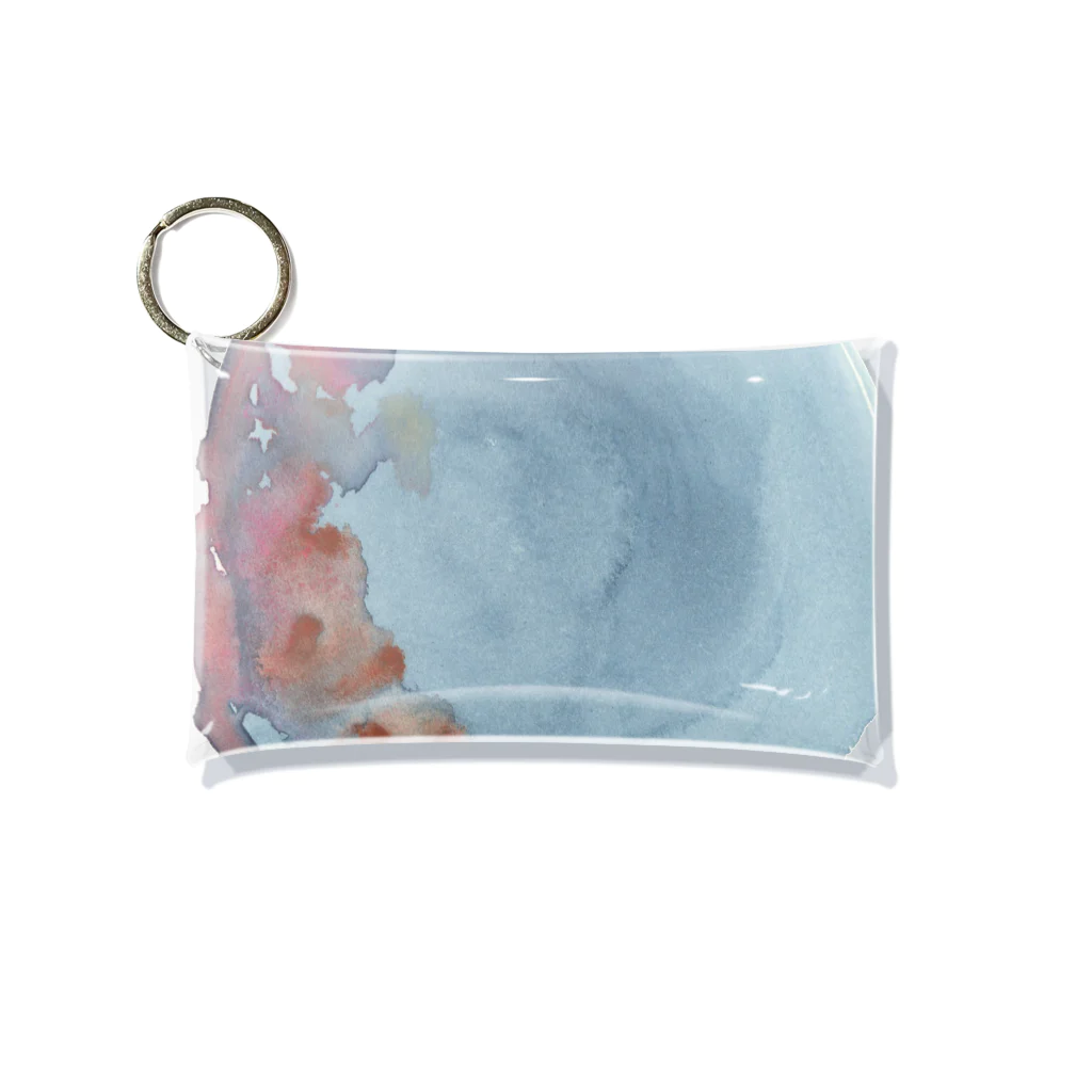 c5watercolorの水彩ペイント・水たまりに映る Mini Clear Multipurpose Case