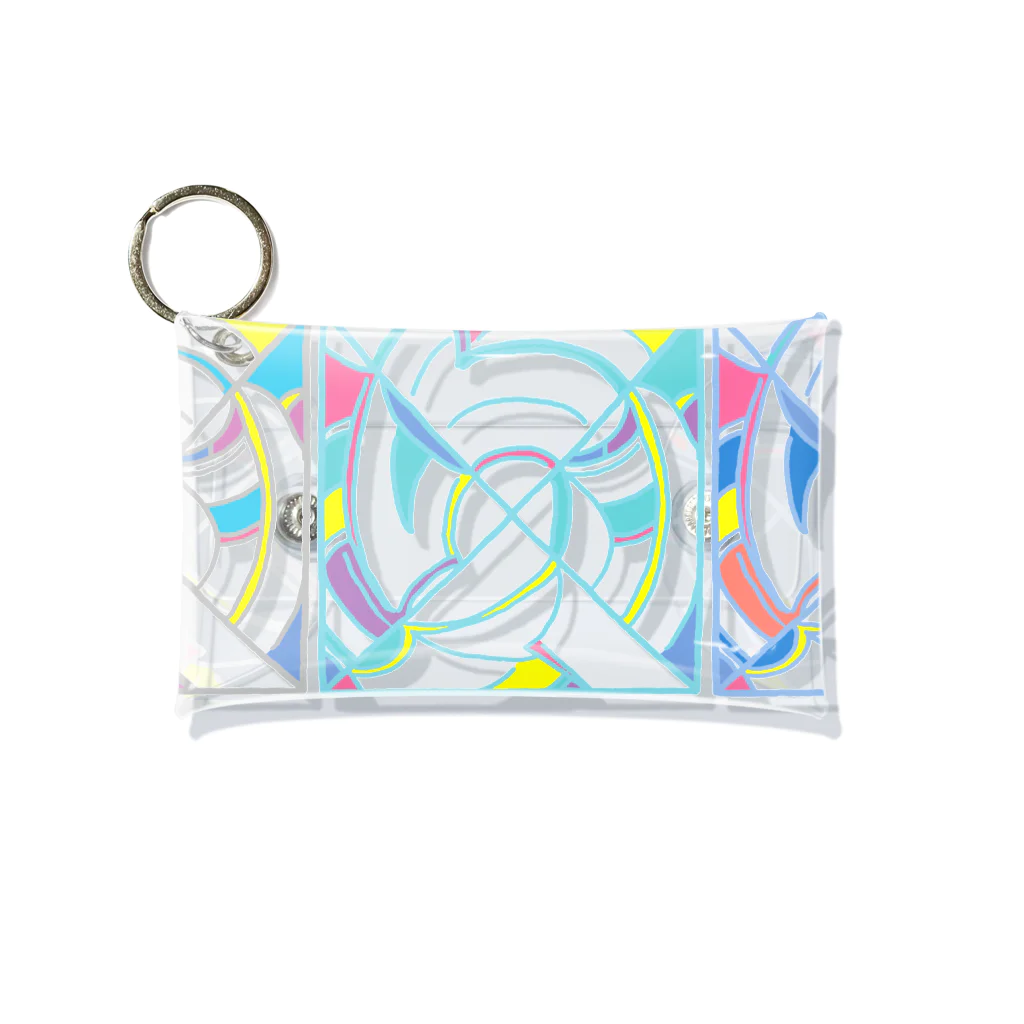 chika_shirakawaのKODAIPOP▲▼▲▼不思議な直弧文 Mini Clear Multipurpose Case