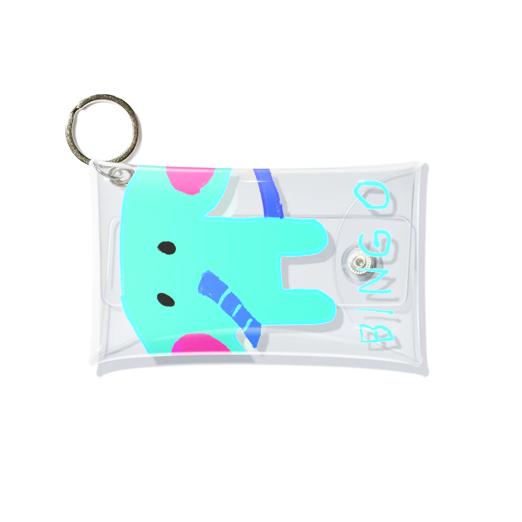 yukki usagiのゾウのビンゴ Elephant BINGO Mini Clear Multipurpose Case