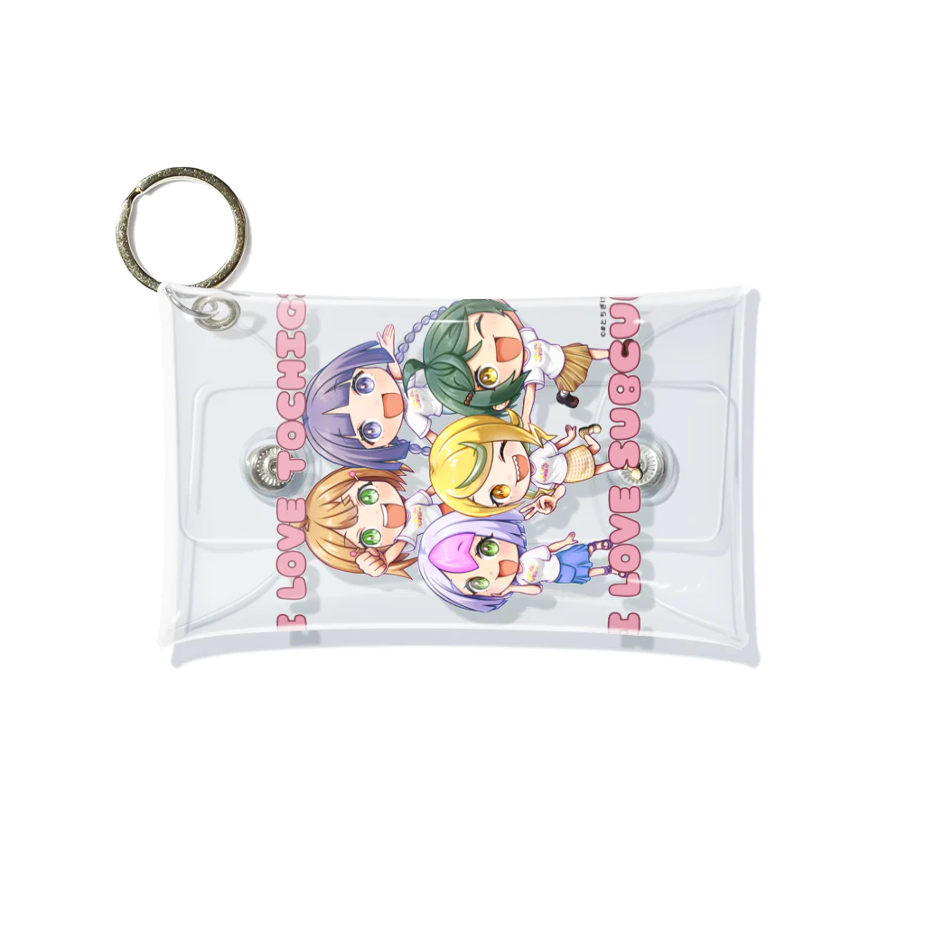 #とちぎけんV25 Official Shopのサブカルは栃木を救うんだよ！シリーズ Mini Clear Multipurpose Case