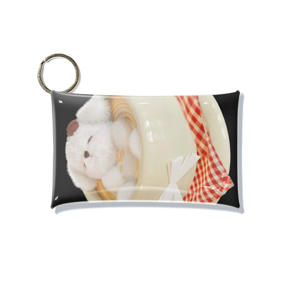 みにゆん　ねこのBathing puppy Mini Clear Multipurpose Case