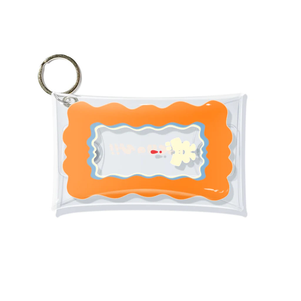 ビックリスズリ店のびっくりのび！！（シルエットにこにこ） Mini Clear Multipurpose Case