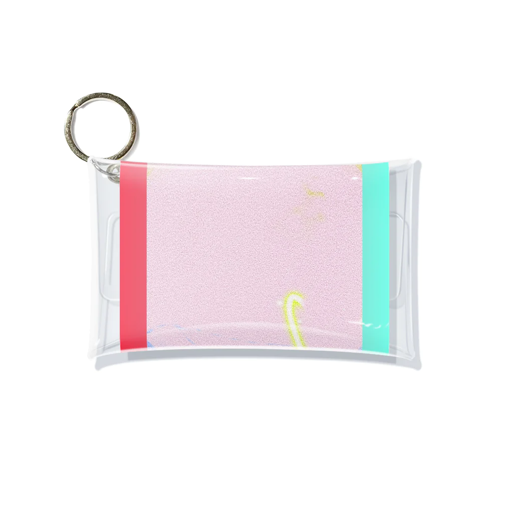 サノズのポップでのんびりな感じのイラスト風加工写真 Mini Clear Multipurpose Case