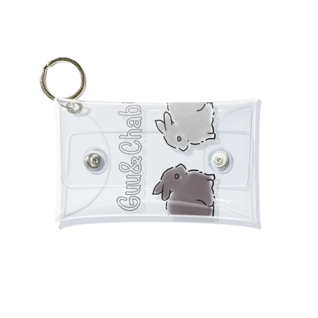 ミニうさぎのグゥチャビちゃんグッズのグゥチャビグッズ Mini Clear Multipurpose Case