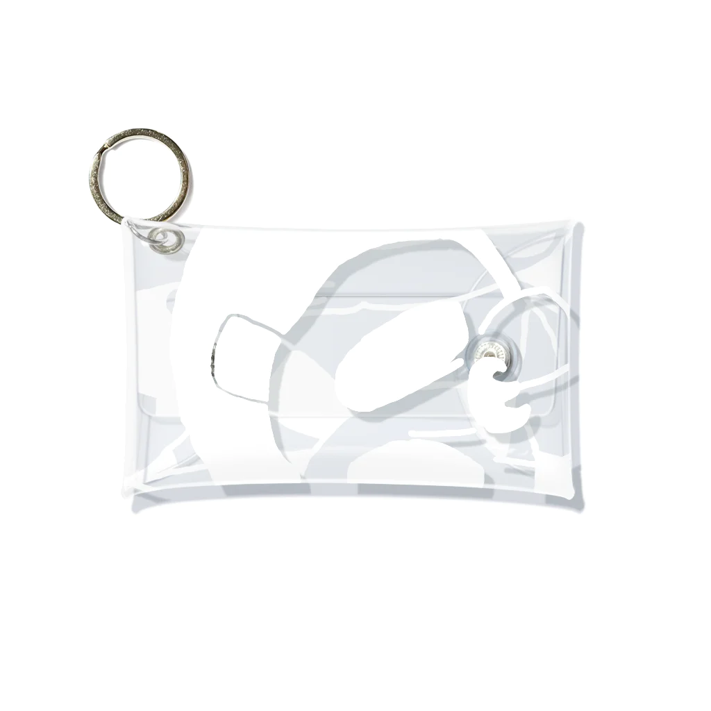 WanWanPandaの魚パンダ Mini Clear Multipurpose Case