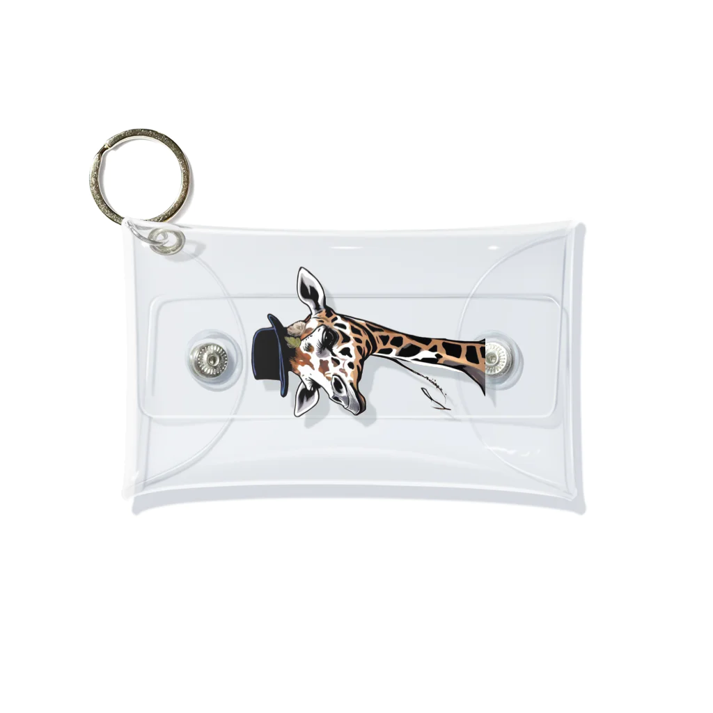 giraffeのCOOLなキリン Mini Clear Multipurpose Case