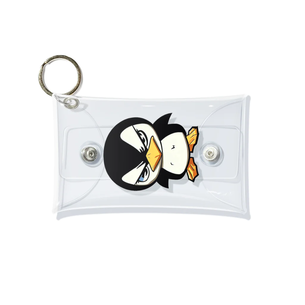 スバルSUZURI店のnaughty penguin 01 Mini Clear Multipurpose Case