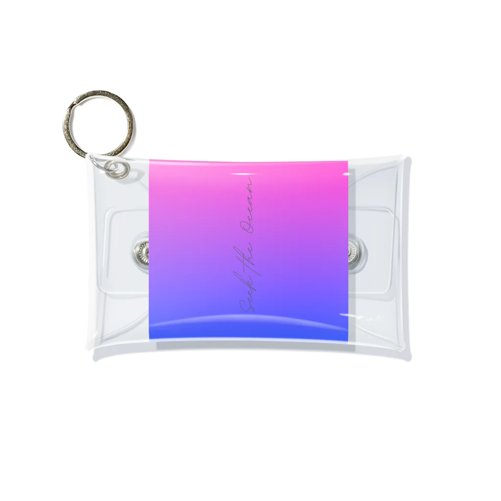 真希ショップのseek the oeeanプリントグッズ Mini Clear Multipurpose Case