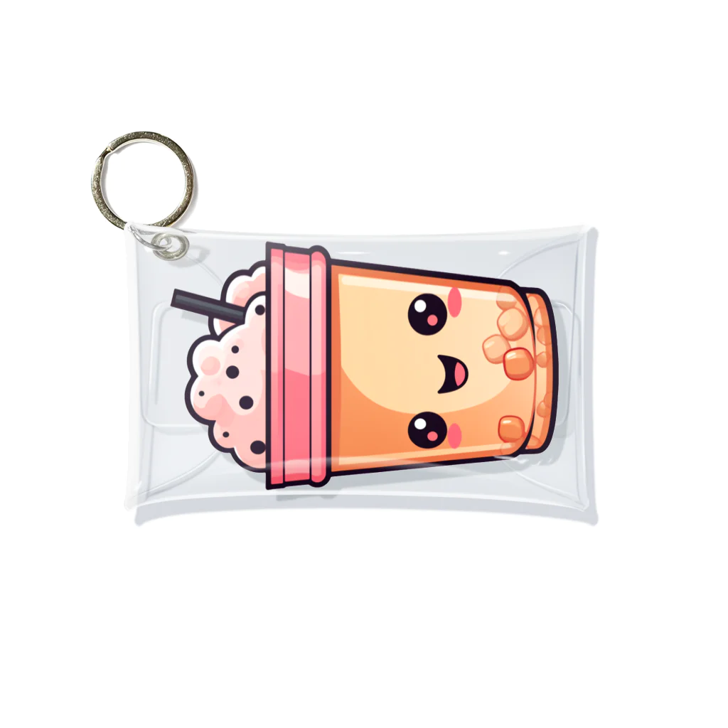 Vasetti_pressのタピオカミルクティー Mini Clear Multipurpose Case