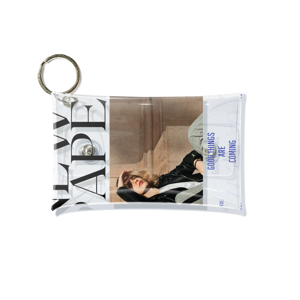 show.のNEWS PAPER Mini Clear Multipurpose Case