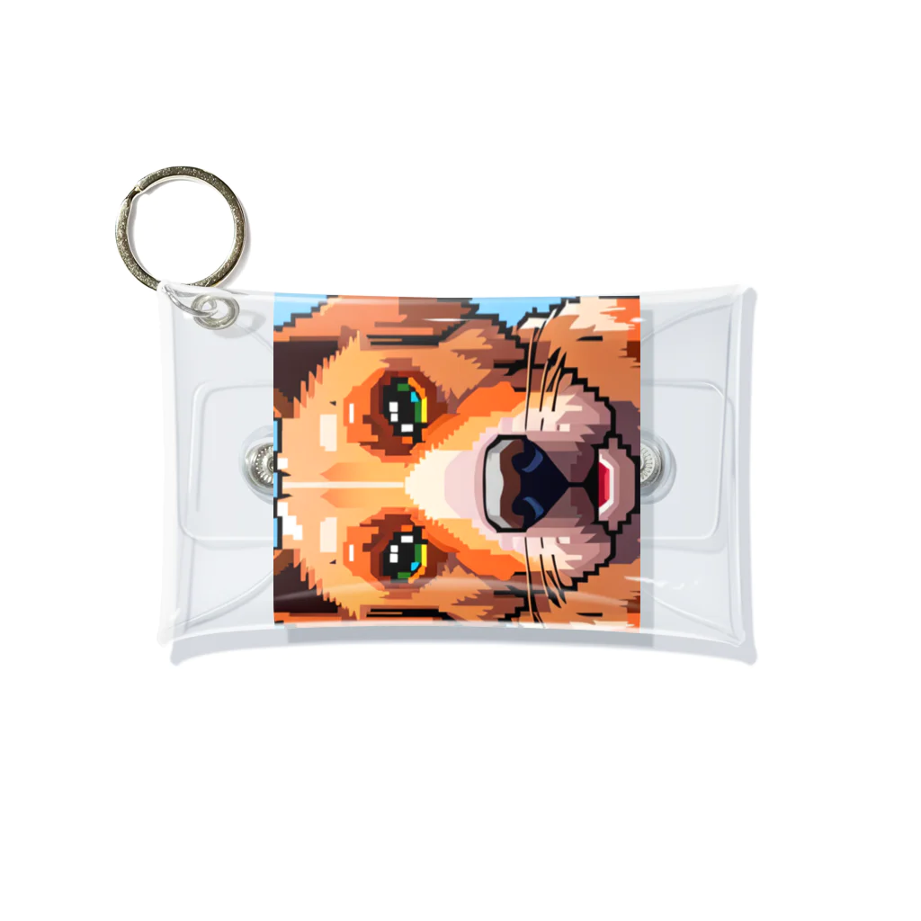 getprizeのドット絵の犬 Mini Clear Multipurpose Case