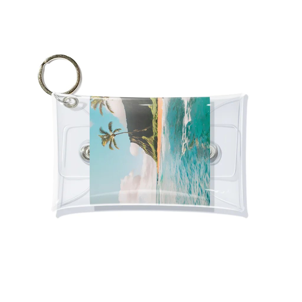 Makky_0401の南国の海イラストグッズ Mini Clear Multipurpose Case