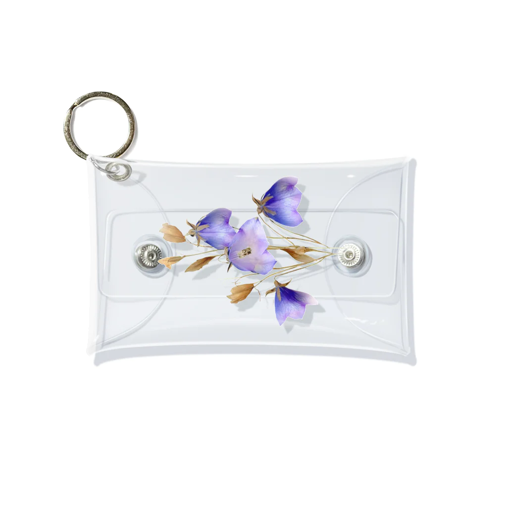 Atelier Petrichor Forestのキキョウ Chinese bellflower Mini Clear Multipurpose Case