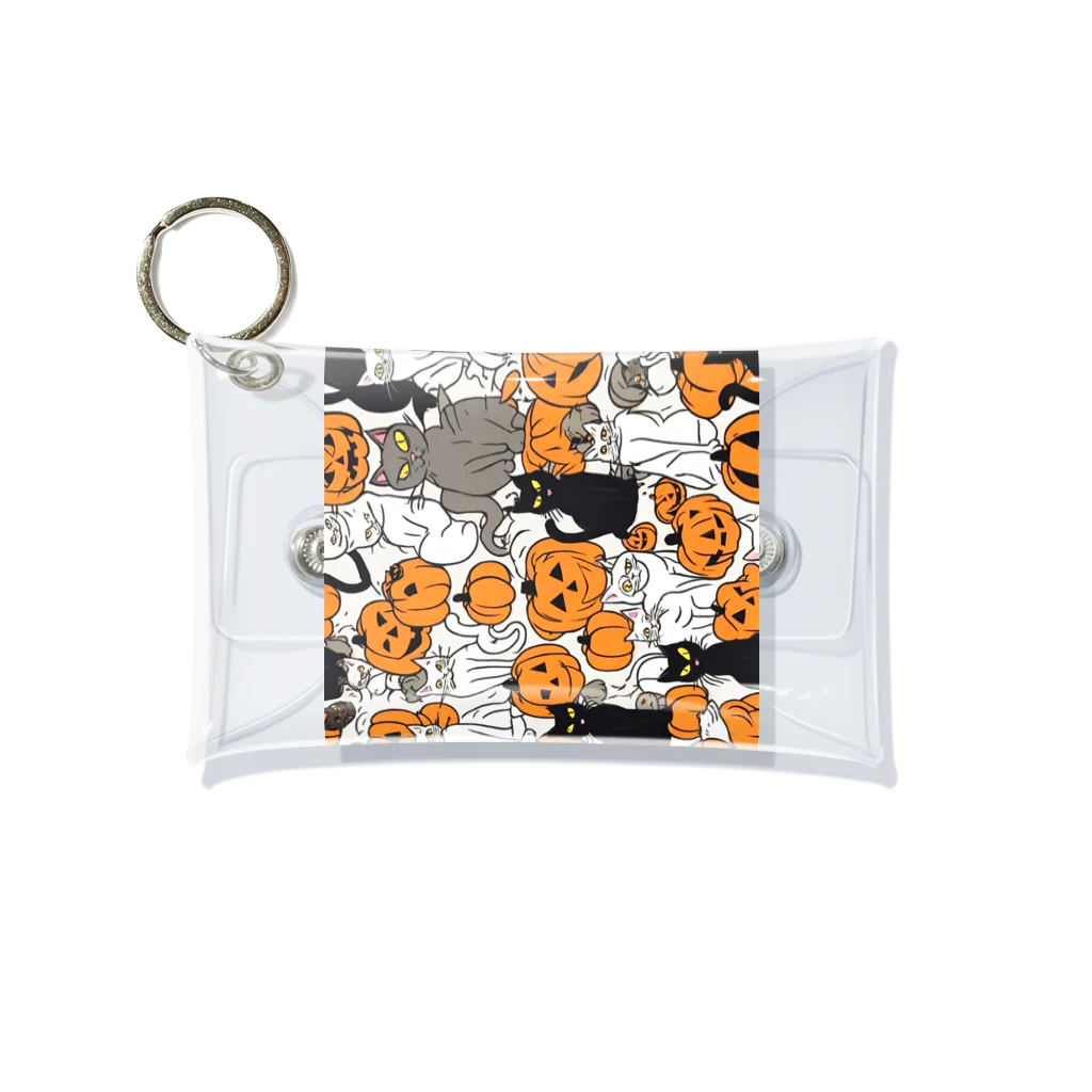 チェリオの猫ハロウィン Mini Clear Multipurpose Case