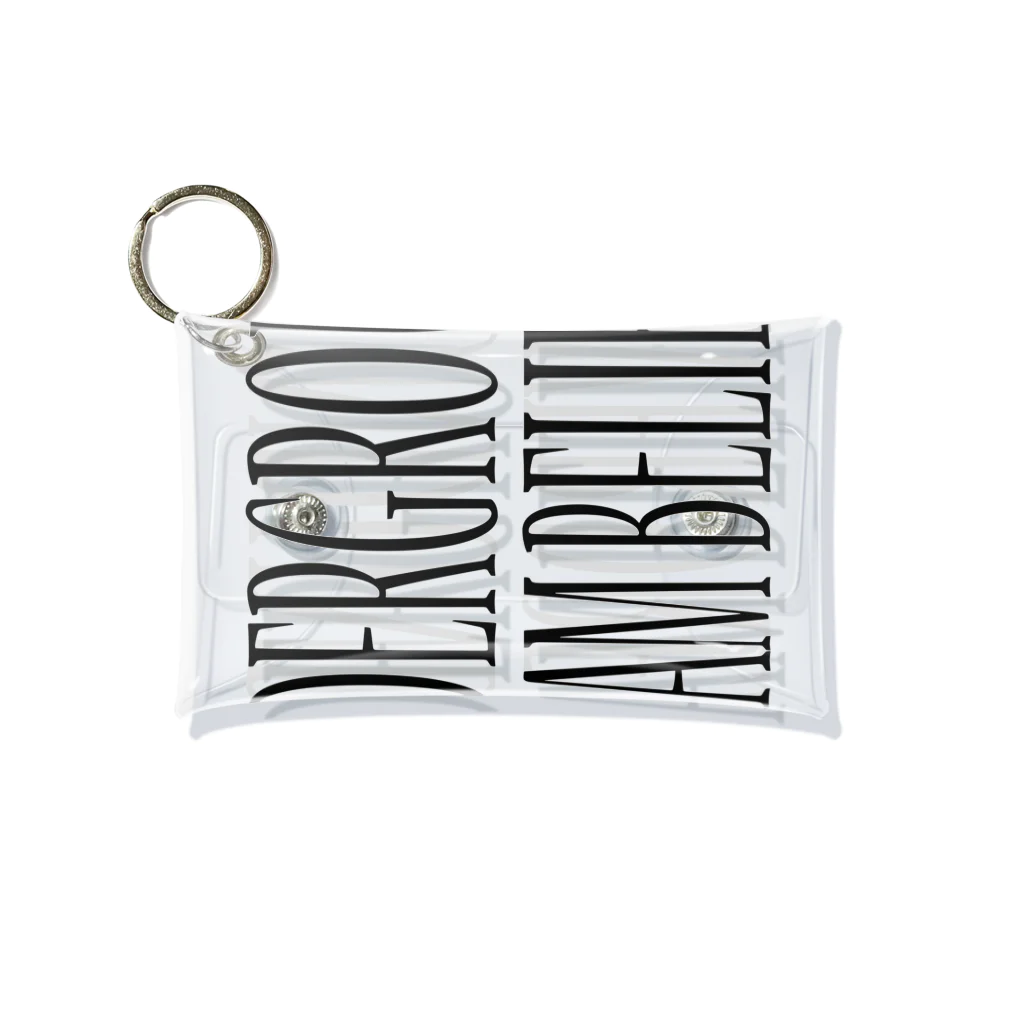 BLACK SHEEP ORIGIN SUZURI SHOPのUNDERGROUD DREAM BELIEVER Mini Clear Multipurpose Case