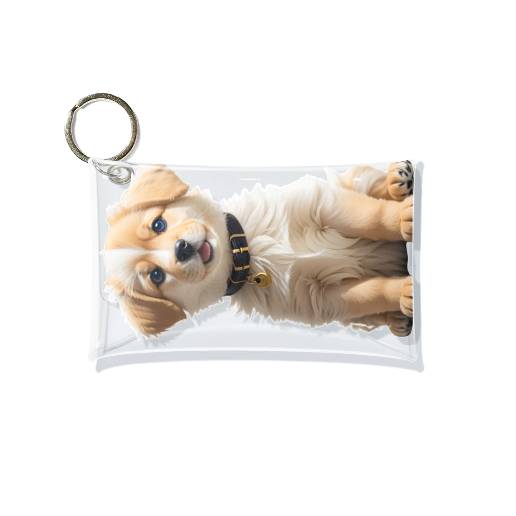 pondLeisurelyの愛らしい子犬 Mini Clear Multipurpose Case