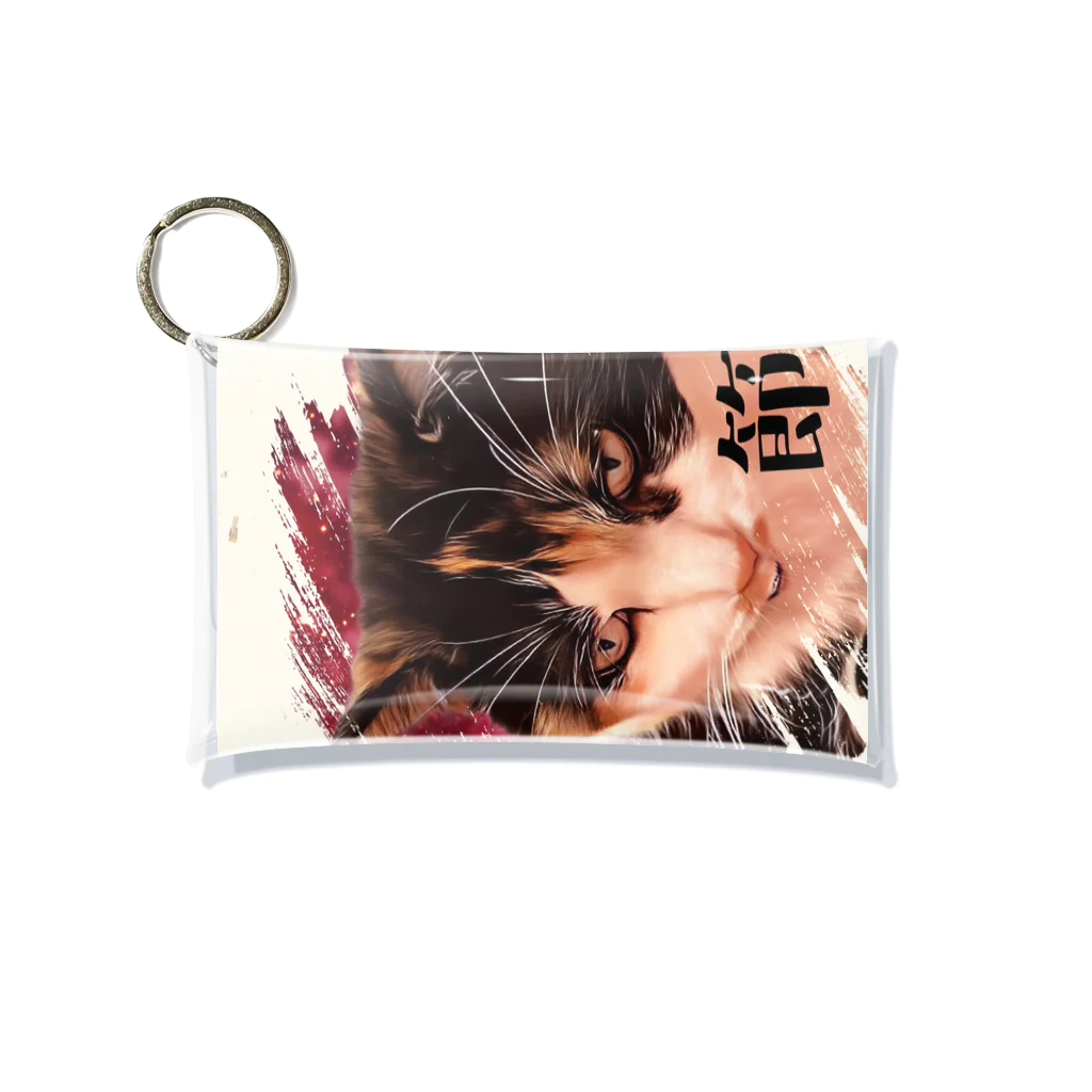 じろきちels-02cの節約三毛猫なっちゃん Mini Clear Multipurpose Case