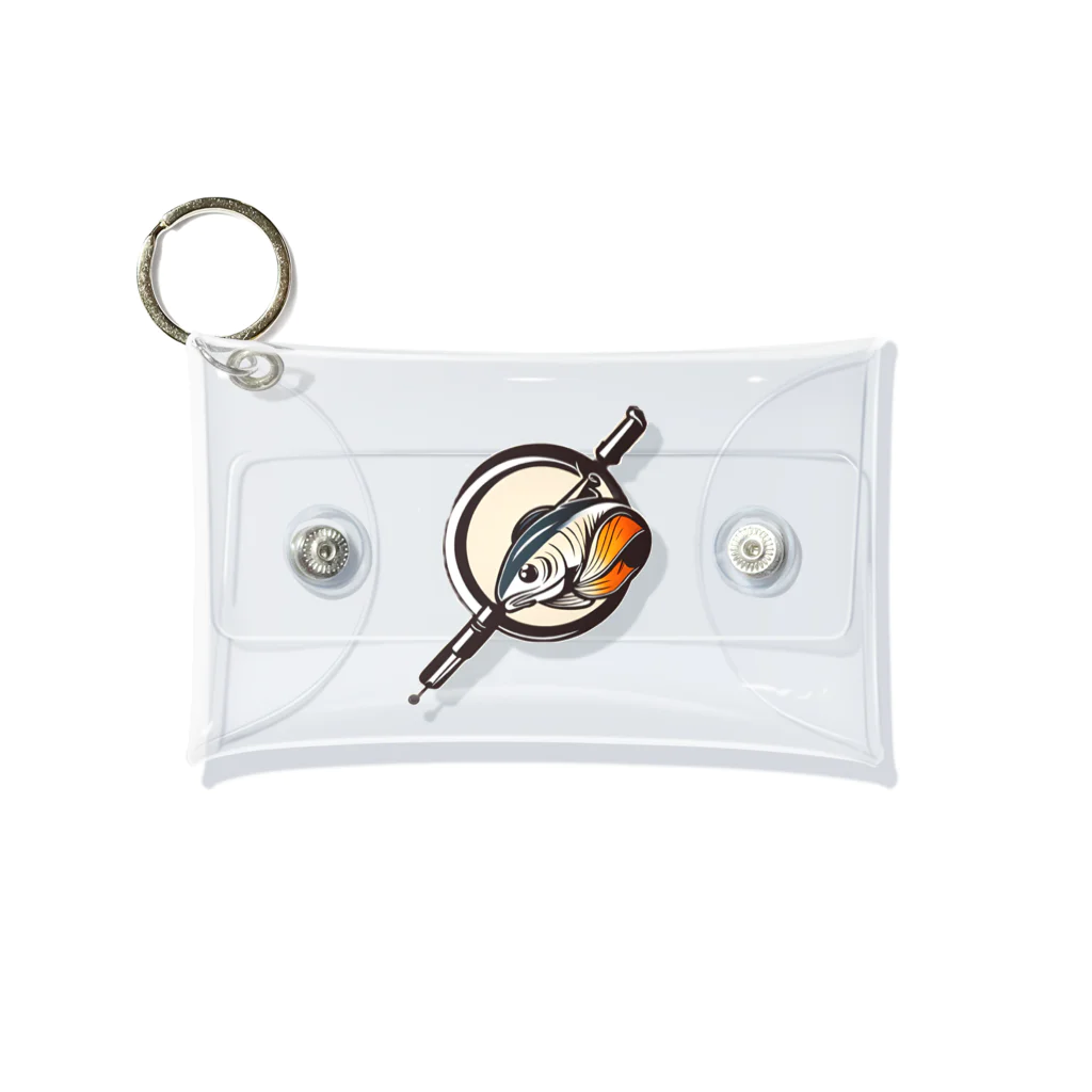 黒猫くんのラブフィッシング Mini Clear Multipurpose Case