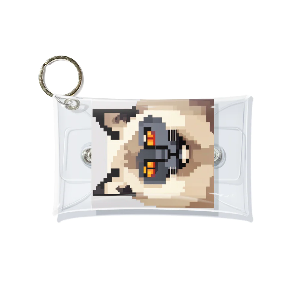 kindonesiaのドット絵の アメリカンカール Mini Clear Multipurpose Case