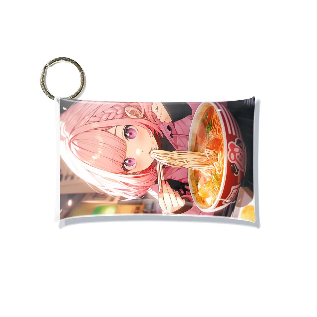 ぶーたんのラーメンをたべる女の子 Mini Clear Multipurpose Case