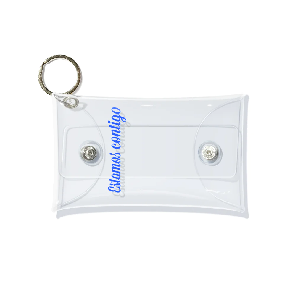 Estamos contigoのBLUE LOGO Mini Clear Multipurpose Case