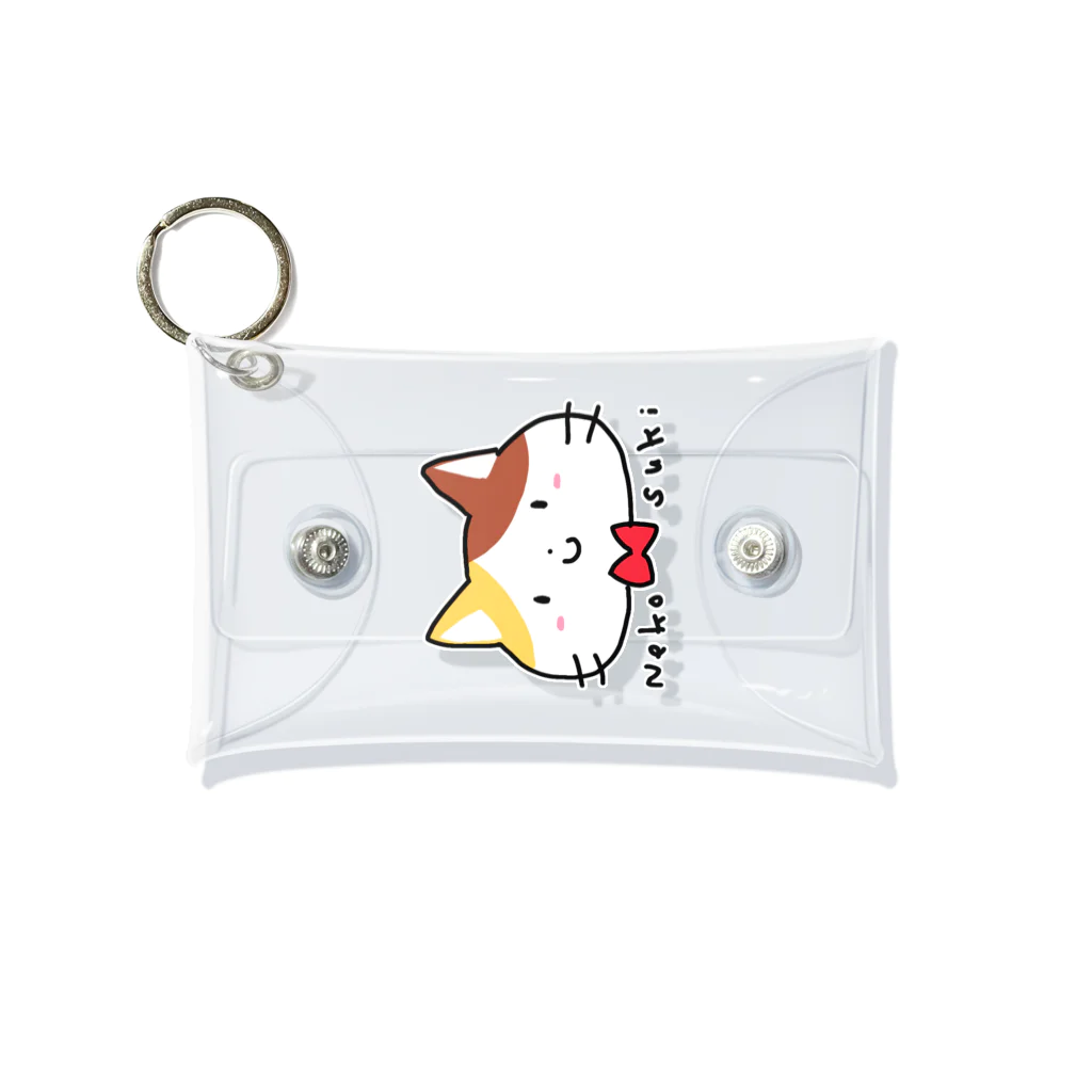 ohirune_sanpoのNeko suki Mini Clear Multipurpose Case