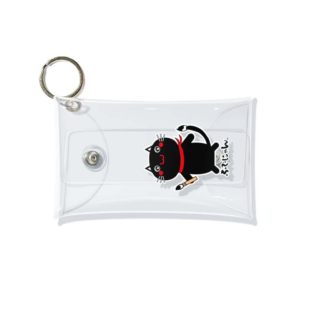 ふでにゃん™️【公式】のふでにゃん・文字入り Mini Clear Multipurpose Case