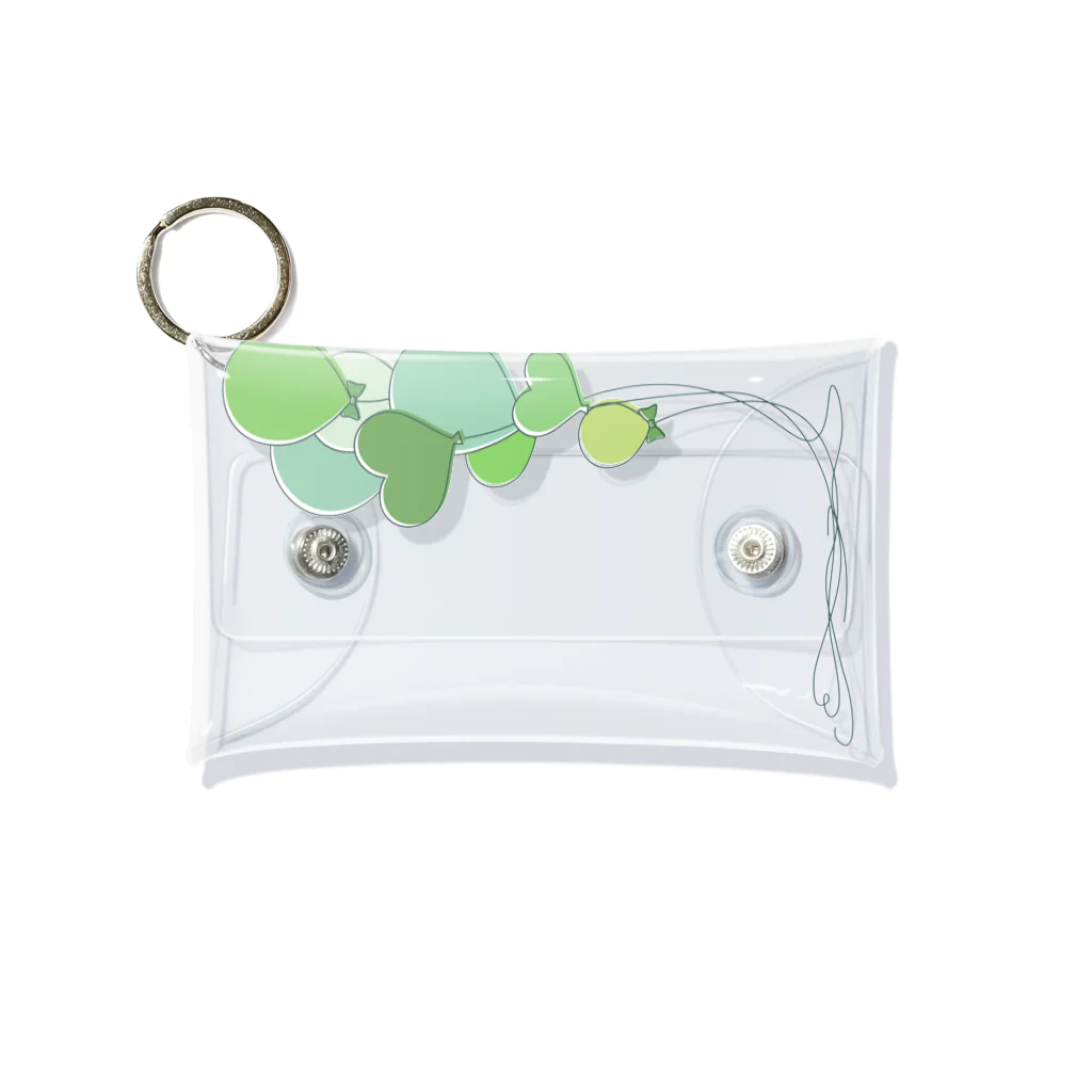 hanaの推し活ショップのgreen balloons  Mini Clear Multipurpose Case