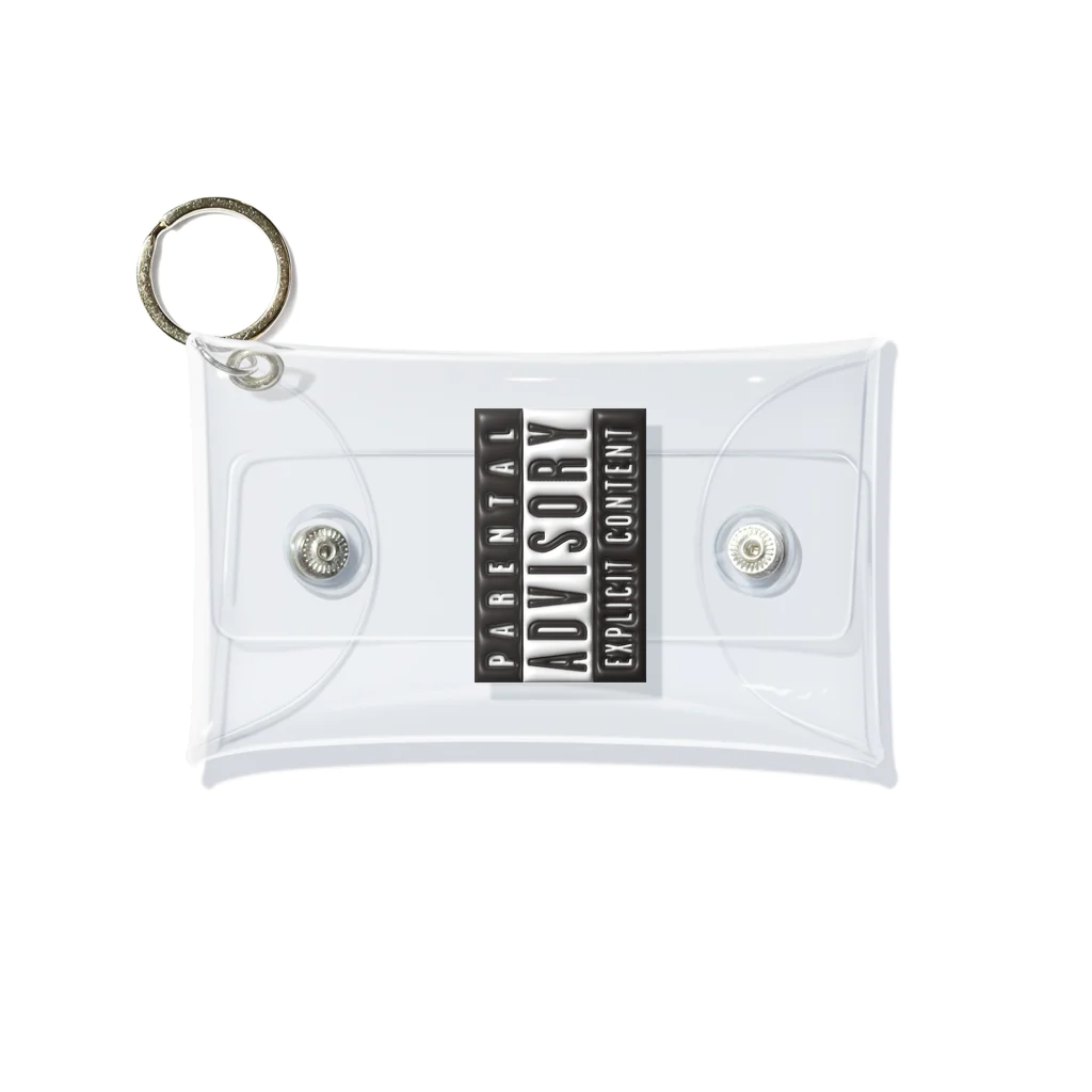 ZAIKAのぷっくり Parental Advisory Mini Clear Multipurpose Case