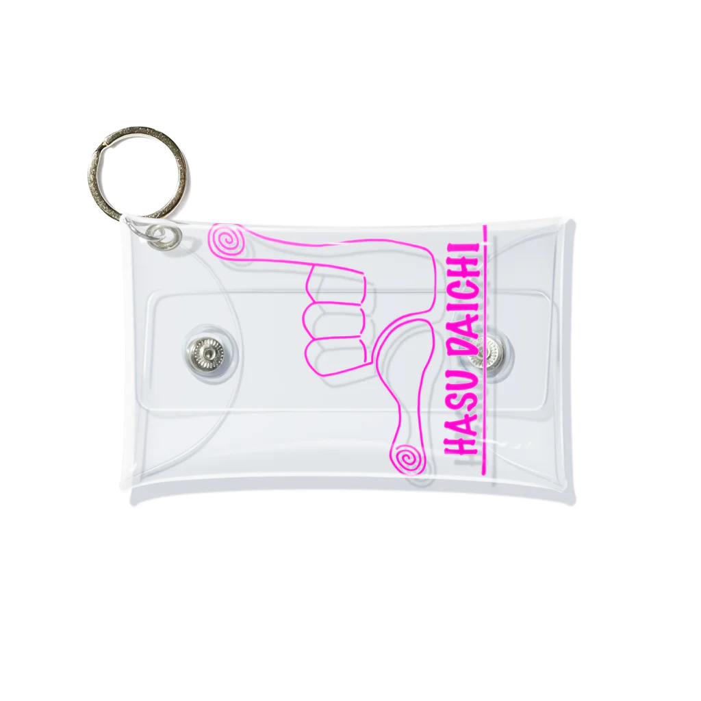 hasudaichiのhasudaichi H&S Pink Mini Clear Multipurpose Case