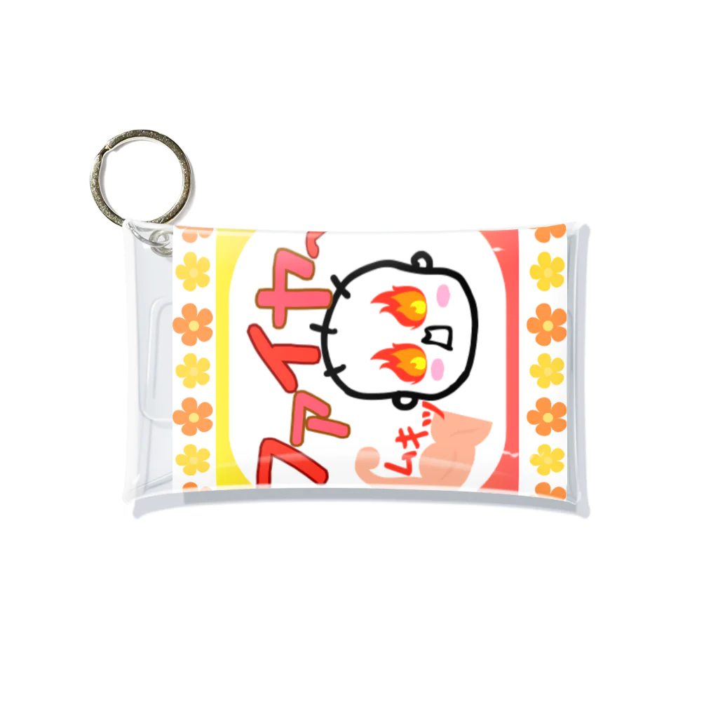 さとみ_イラスト屋♡の「ファイヤ〜🔥」 Mini Clear Multipurpose Case